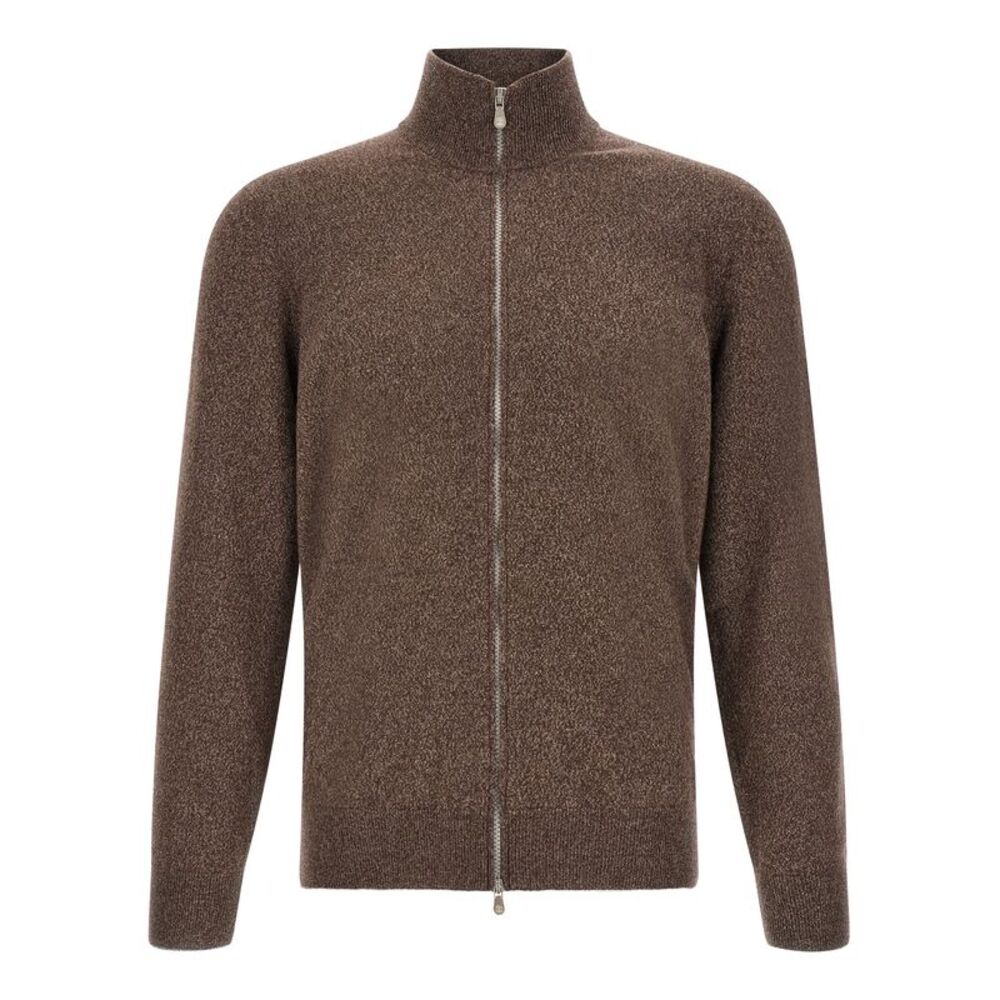 Brunello Cucinelli Brown Cashmere Men's Cardigan